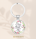 Philippians 4:13 | Glass Dome Keychain