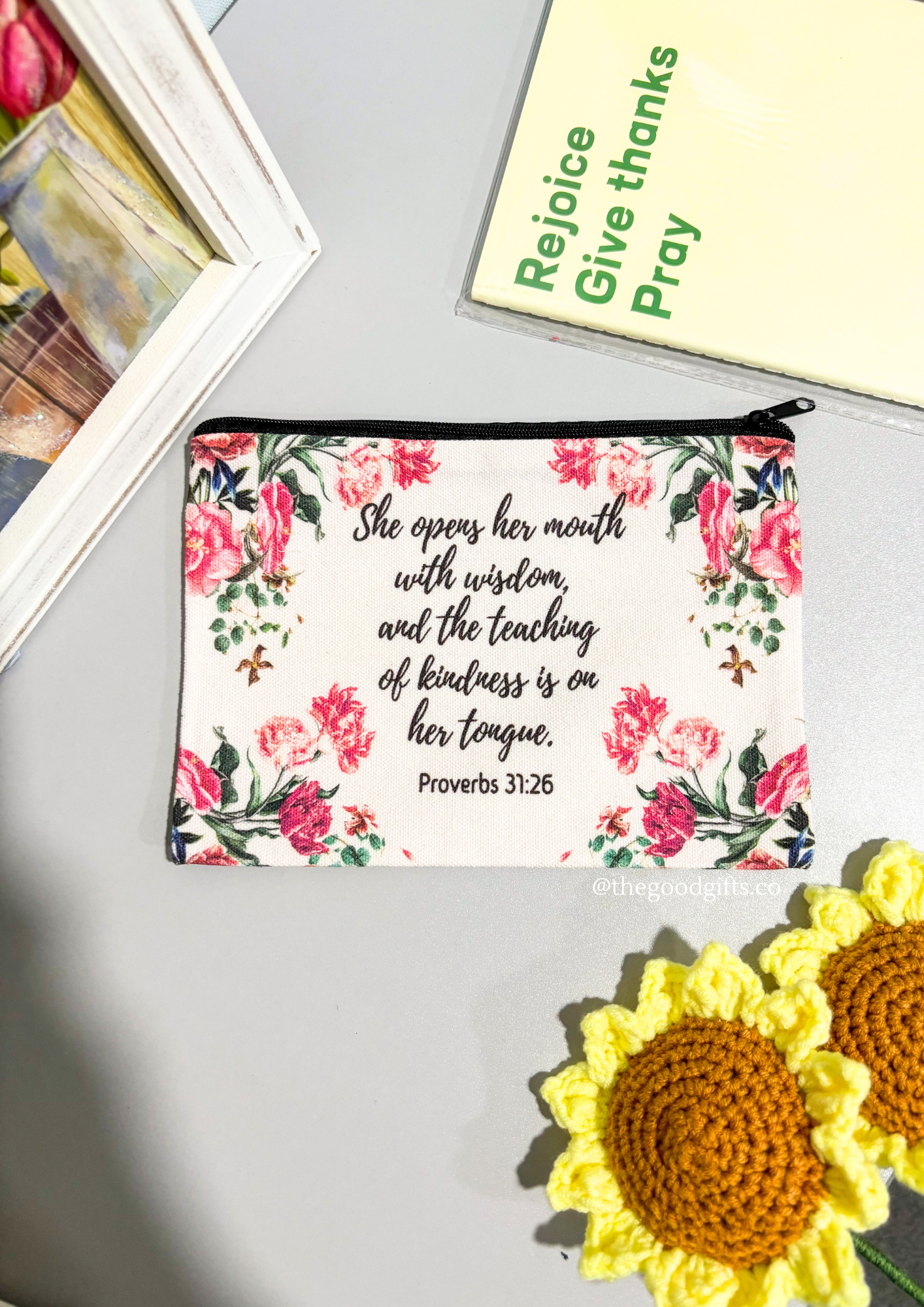 Proverbs 31:26 | Canvas Pouch