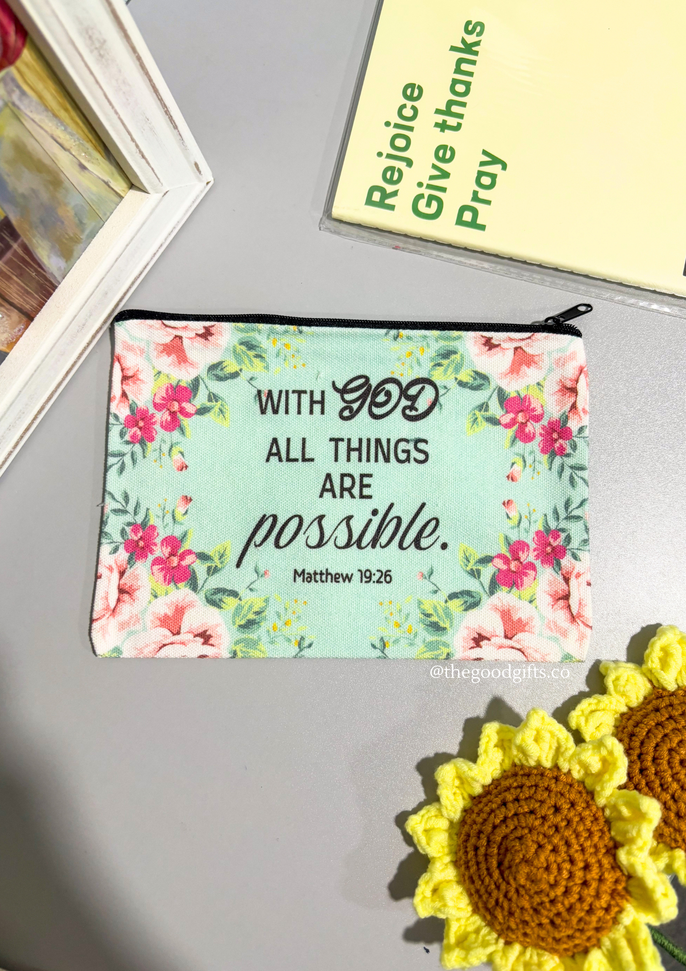 Matthew 19:26 | Canvas Pouch