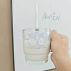 Light & Salt | Glass Mug with Straw