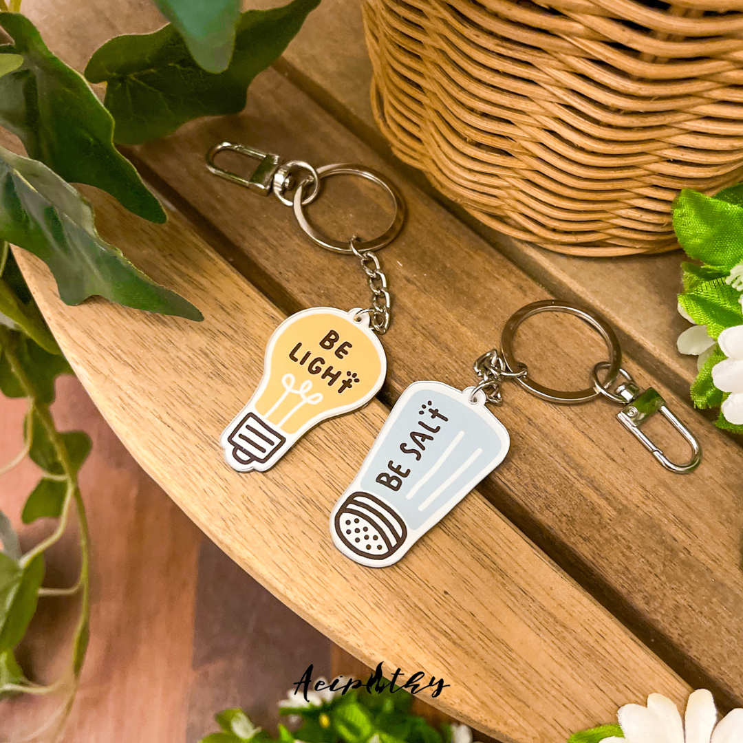 Be Light | Christian Acrylic Keychain