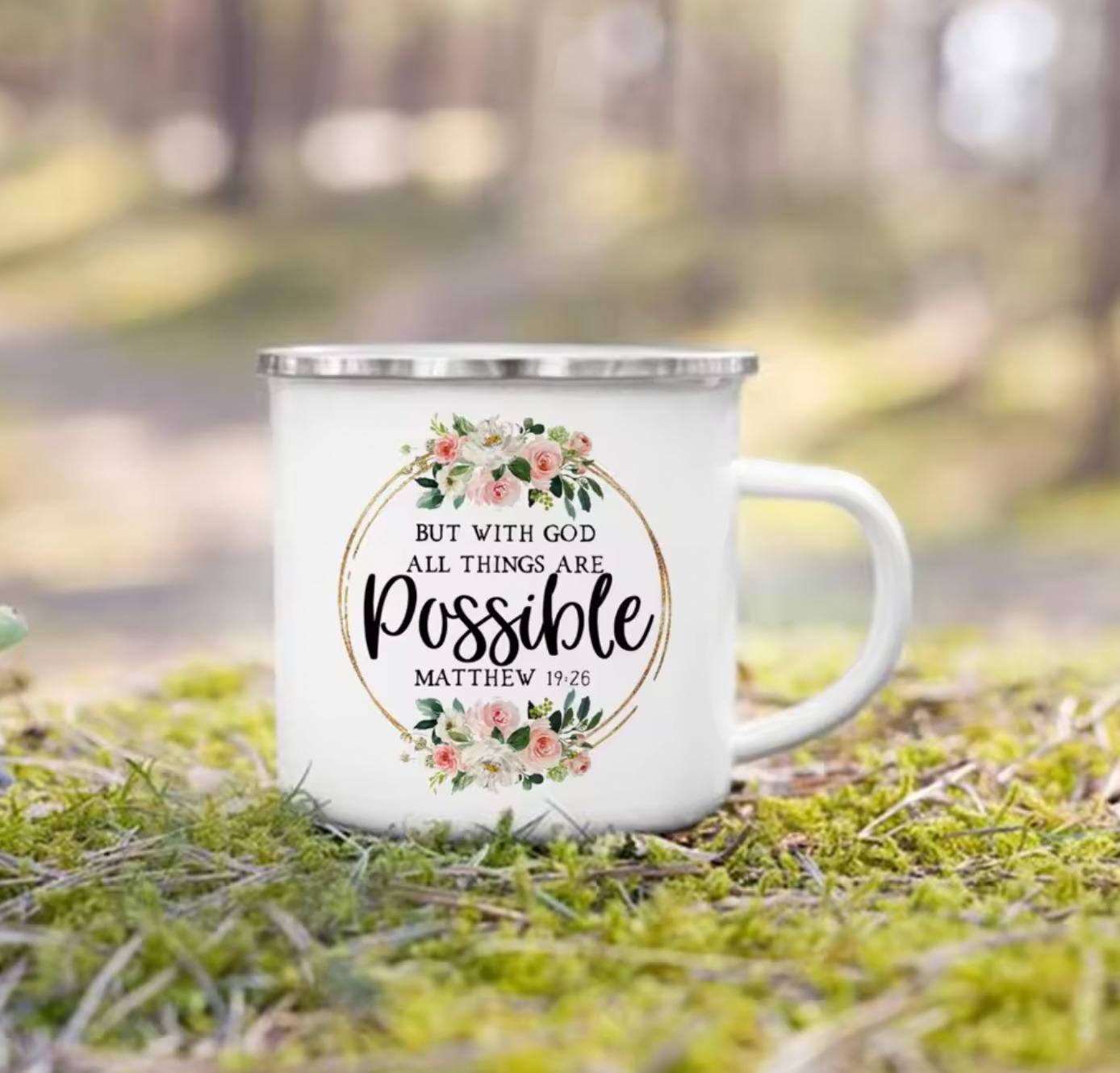 All Things Are Possible | Enamel Mug