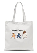 Follow Jesus (White) | Tote Bag