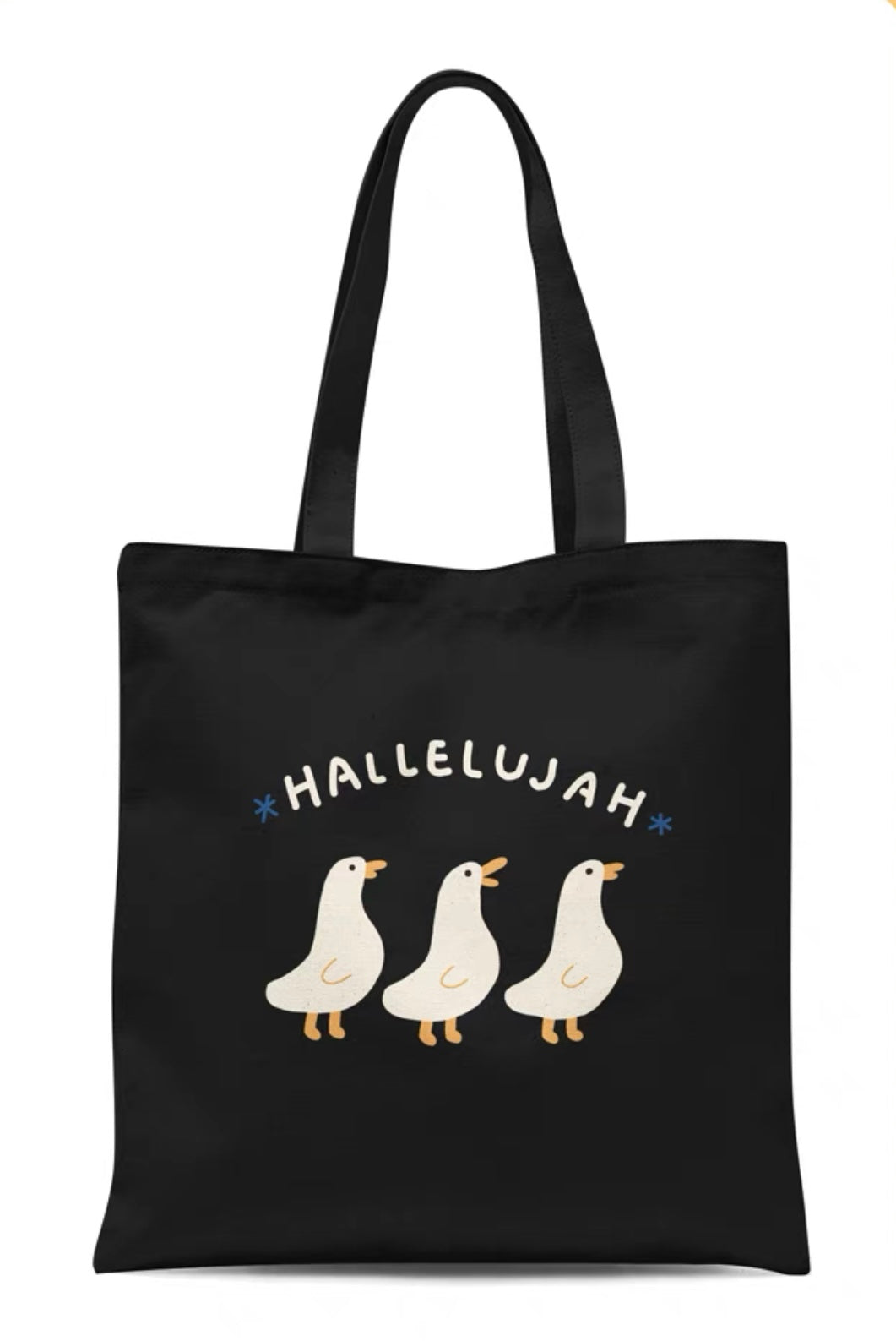 Hallelujah Ducks | Christian Tote Bag