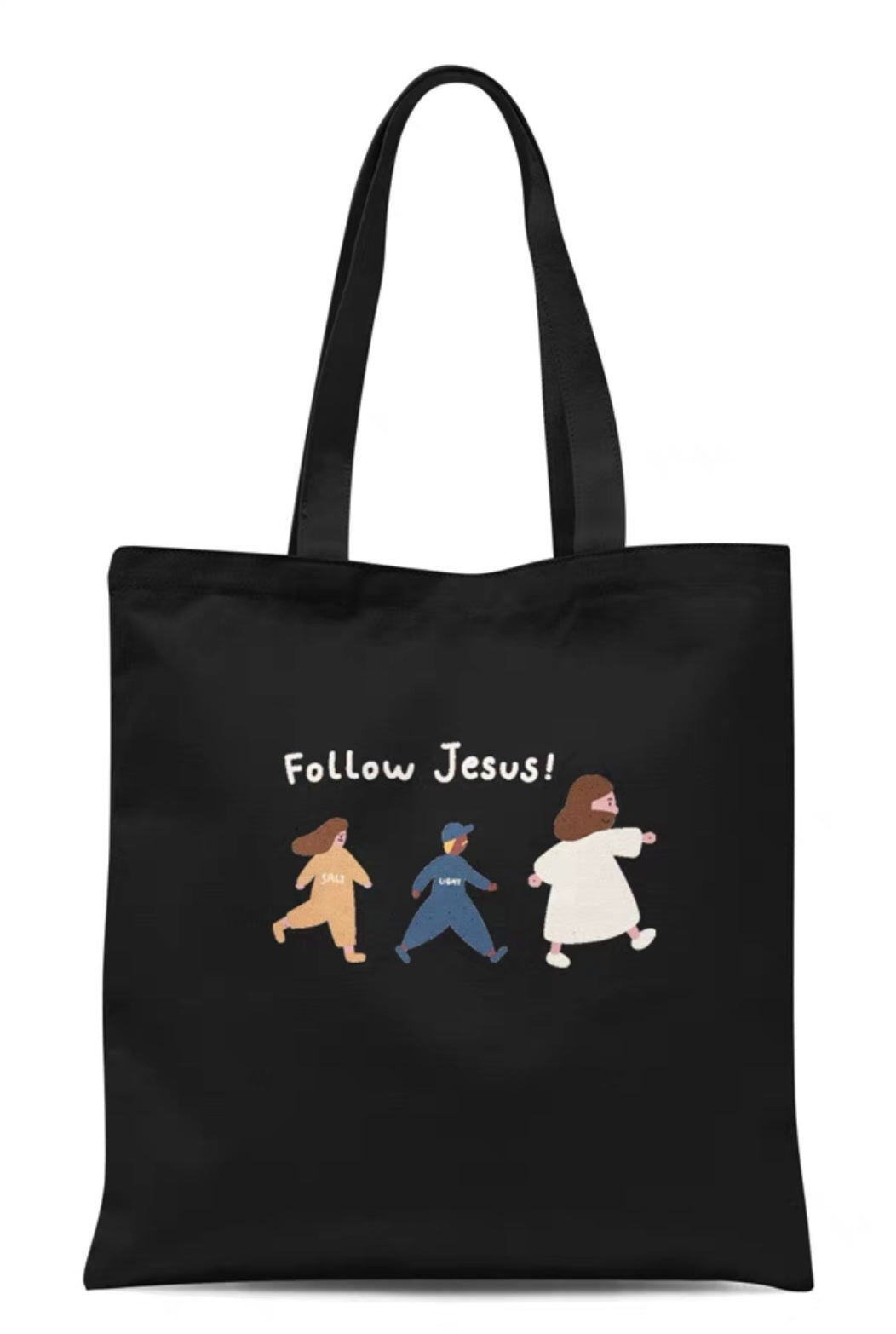 Follow Jesus (Black) | Tote Bag