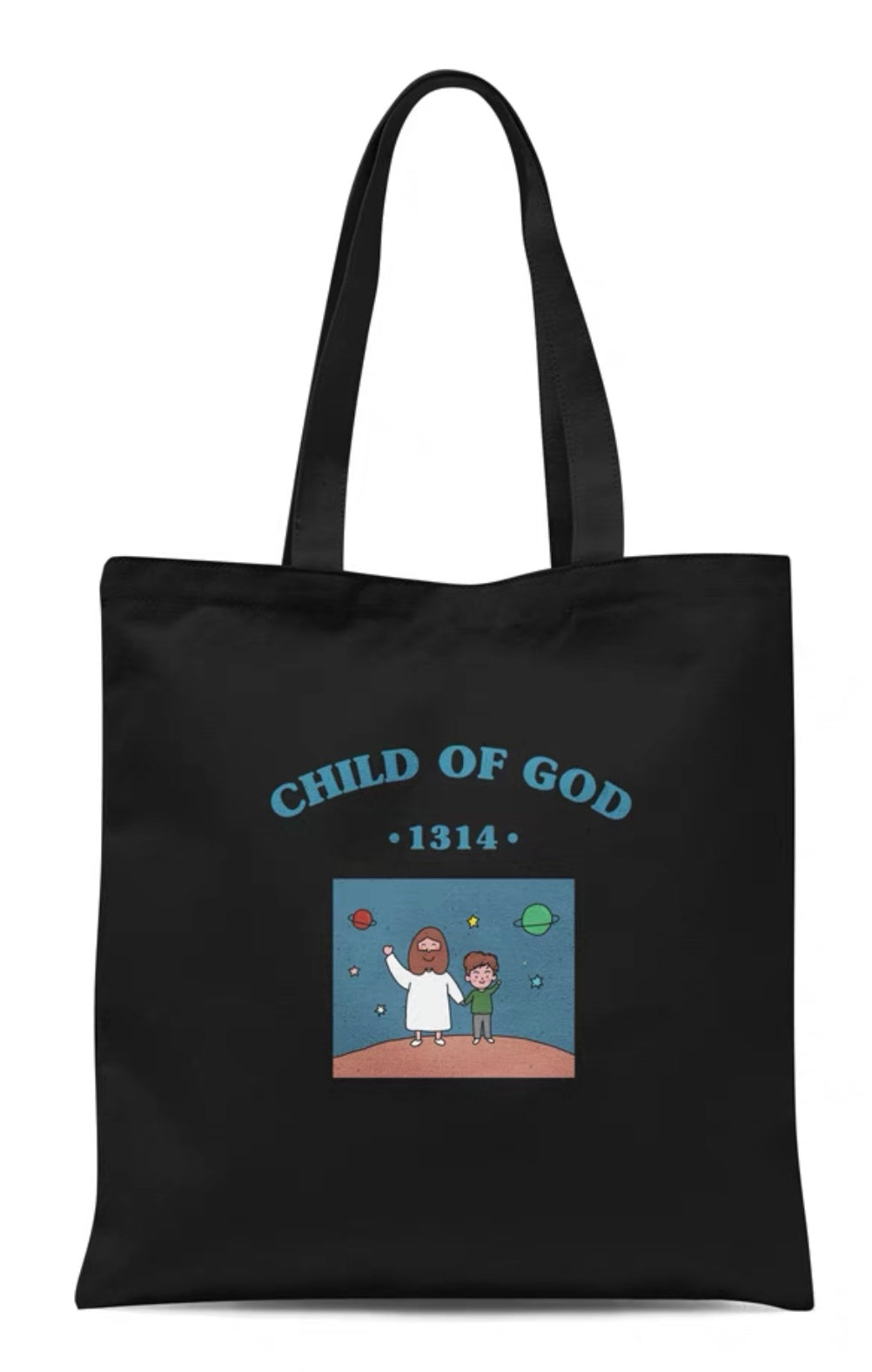 Child 1314 (Black) | Tote Bag