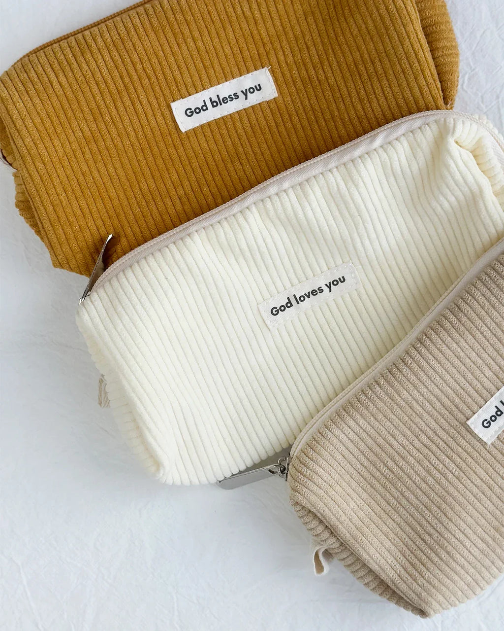 God Loves You | Corduroy Pouch